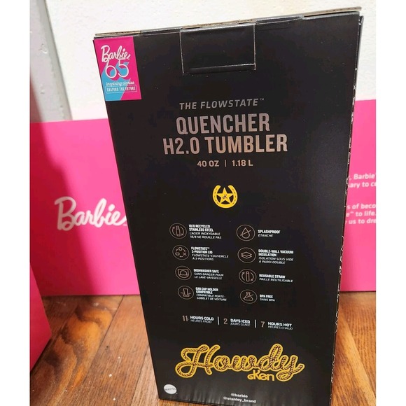 Barbie x Stanley 80s WESTERN KEN 40oz Quencher PRESALE/ CONFIRMED ORDER - Picture 4 of 6